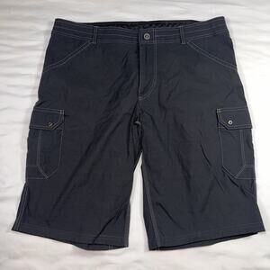 KUHL Renegade Shorts Mens Size 38 Gray Cargo Nylon Outdoor Hiking Gorpcore Camp
